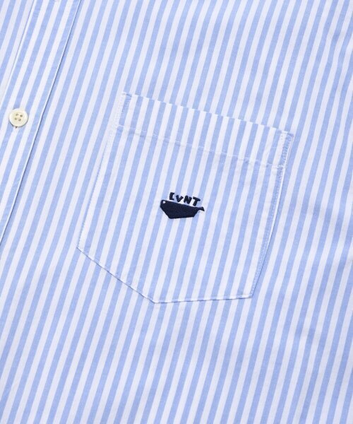 COVERNAT(カバーナット)の「ウェイルロゴストライプシャツライトブルー(シャツ/ブラウス・レディース・その他・LARGE/MEDIUM/SMALL/X-LARGE/XX-LARGE)」の4枚目の写真