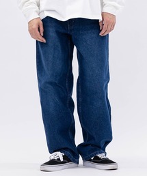 HANES（ヘインズ）の「【3】〔HANES/ヘインズ〕ワイドフィット 5ポケット デニムパンツ（デニムパンツ）」