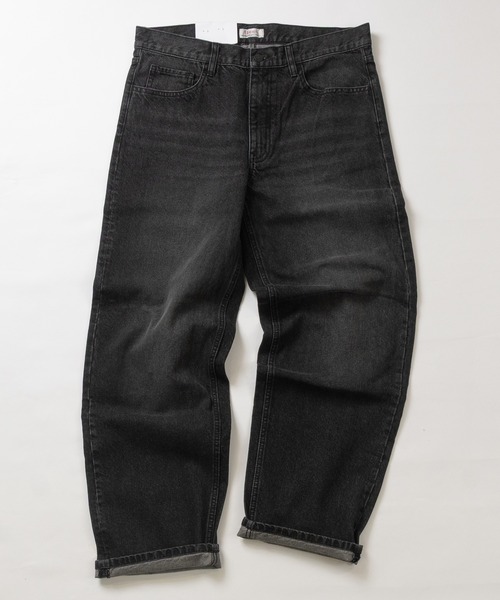 HANES（ヘインズ）の「【3】〔HANES/ヘインズ〕ワイドフィット 5ポケット デニムパンツ（デニムパンツ・メンズ・ライトブルー/ブルー/ネイビー/ブラック・MEDIUM/LARGE/X-LARGE）」の2枚目の写真