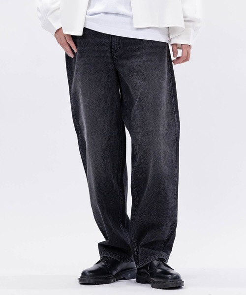 HANES（ヘインズ）の「【3】〔HANES/ヘインズ〕ワイドフィット 5ポケット デニムパンツ（デニムパンツ・メンズ・ライトブルー/ブルー/ネイビー/ブラック・MEDIUM/LARGE/X-LARGE）」の10枚目の写真