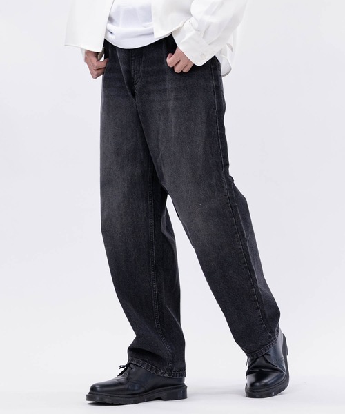 HANES（ヘインズ）の「【3】〔HANES/ヘインズ〕ワイドフィット 5ポケット デニムパンツ（デニムパンツ・メンズ・ライトブルー/ブルー/ネイビー/ブラック・MEDIUM/LARGE/X-LARGE）」の11枚目の写真