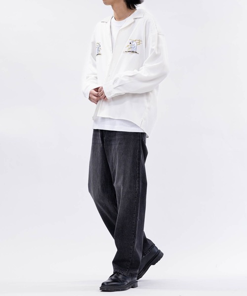 HANES（ヘインズ）の「【3】〔HANES/ヘインズ〕ワイドフィット 5ポケット デニムパンツ（デニムパンツ・メンズ・ライトブルー/ブルー/ネイビー/ブラック・MEDIUM/LARGE/X-LARGE）」の15枚目の写真