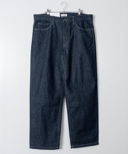 HANES（ヘインズ）の「【3】〔HANES/ヘインズ〕ワイドフィット 5ポケット デニムパンツ（デニムパンツ・メンズ・ライトブルー/ブルー/ネイビー/ブラック・MEDIUM/LARGE/X-LARGE）」の6枚目の写真