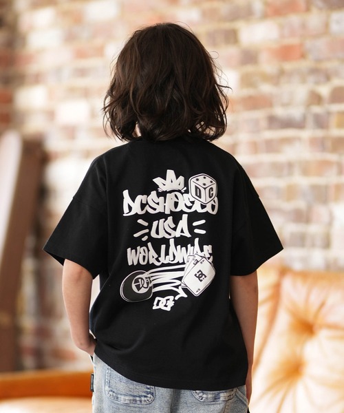 DC（ディーシー）の「DC/ディーシー Tシャツ 26 KD GRAFFITI SS YST261512（Tシャツ/カットソー・キッズ・マルチ/ホワイト/ブラック・140cm/130cm/160cm/150cm/120cm/110cm/100cm）」の5枚目の写真