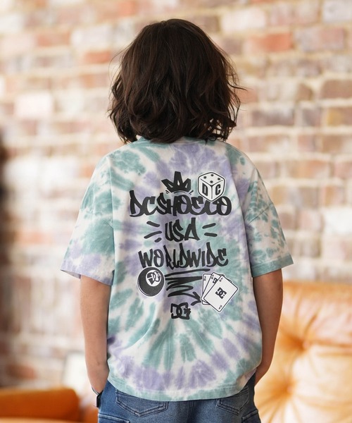 DC（ディーシー）の「DC/ディーシー Tシャツ 26 KD GRAFFITI SS YST261512（Tシャツ/カットソー・キッズ・マルチ/ホワイト/ブラック・140cm/130cm/160cm/150cm/120cm/110cm/100cm）」の6枚目の写真