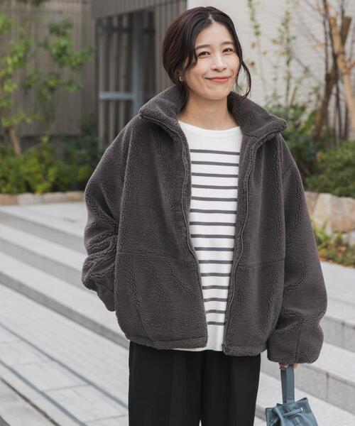 セール】ZIPボアブルゾン|冬服/アウター/カジュアル/お出かけ（その他