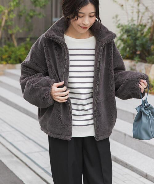 セール】ZIPボアブルゾン|冬服/アウター/カジュアル/お出かけ（その他