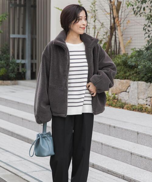 セール】ZIPボアブルゾン|冬服/アウター/カジュアル/お出かけ（その他