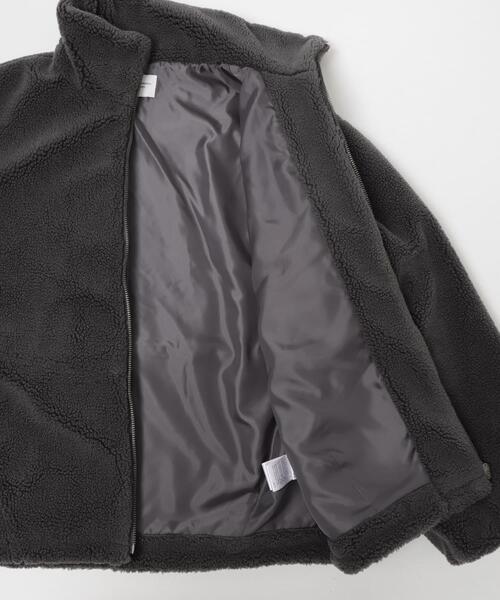 URBAN RESEARCH DOORS(アーバンリサーチドアーズ)の「ZIPボアブルゾン(その他アウター・レディース・オフホワイト/チャコールグレー・FREE)」の13枚目の写真