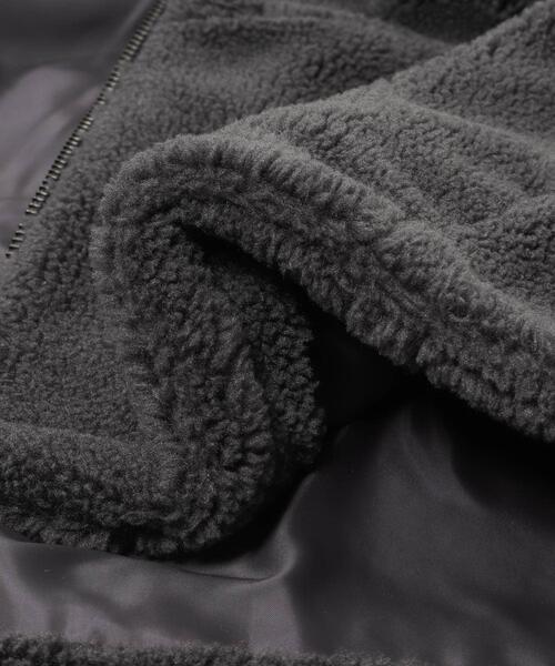 URBAN RESEARCH DOORS(アーバンリサーチドアーズ)の「ZIPボアブルゾン(その他アウター・レディース・オフホワイト/チャコールグレー・FREE)」の11枚目の写真