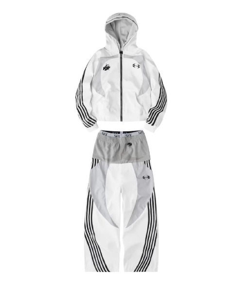 Cozy world Wide】'BBY TECHBOI' 3 LAYER NYLON TRACKSUIT JACKET