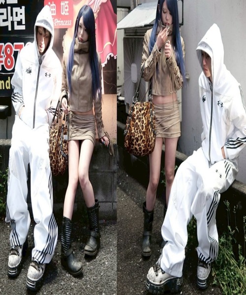 Cozy world Wide】'BBY TECHBOI' 3 LAYER NYLON TRACKSUIT JACKET