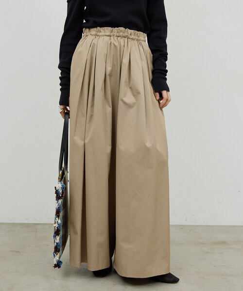 GALLARDAGALANTE（ガリャルダガランテ）の「ギャザーボリュームパンツ（その他パンツ・レディース・ネイビー/ベージュ・FREE）」の3枚目の写真