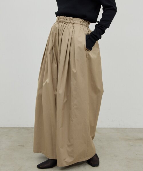 GALLARDAGALANTE（ガリャルダガランテ）の「ギャザーボリュームパンツ（その他パンツ・レディース・ネイビー/ベージュ・FREE）」の4枚目の写真