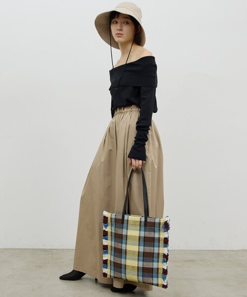 GALLARDAGALANTE（ガリャルダガランテ）の「ギャザーボリュームパンツ（その他パンツ・レディース・ネイビー/ベージュ・FREE）」の8枚目の写真