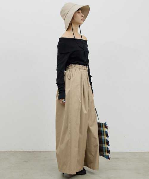 GALLARDAGALANTE（ガリャルダガランテ）の「ギャザーボリュームパンツ（その他パンツ・レディース・ネイビー/ベージュ・FREE）」の10枚目の写真