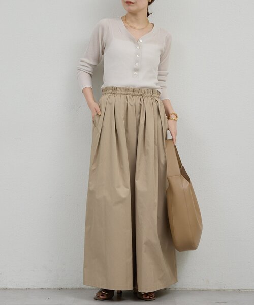 GALLARDAGALANTE（ガリャルダガランテ）の「ギャザーボリュームパンツ（その他パンツ・レディース・ネイビー/ベージュ・FREE）」の14枚目の写真