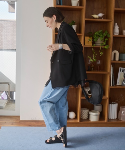 セール】【セットアップ対応】ダブルブレスト ダブルボタン ブレザー