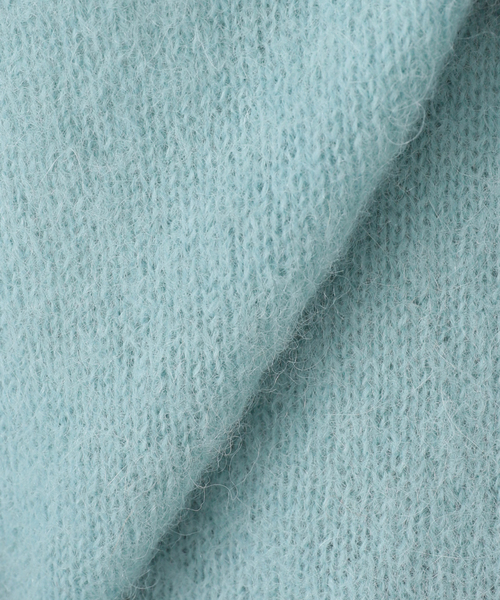 IENA（イエナ）の「ブローチ付きベビーアルパカニット（ニット/セーター・レディース・ライトグリーン/グレー・FREE）」の9枚目の写真