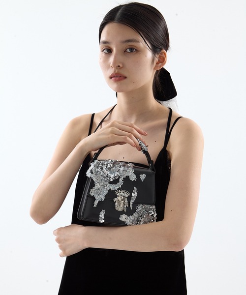 tanakadaisuke（タナカダイスケ）の「【tanakadaisuke/タナカダイスケ】magical powder mini bag/マジカルパウダーミニバッグ（ハンドバッグ・レディース・ブラック・FREE）」の4枚目の写真