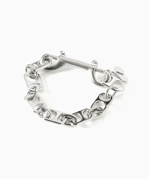 HIDAKA(ヒダカ)の「HIDAKA / ヒダカ PULL TAB BRACELET(ブレスレット・メンズ・シルバー・LARGE/MEDIUM)」の1枚目の写真