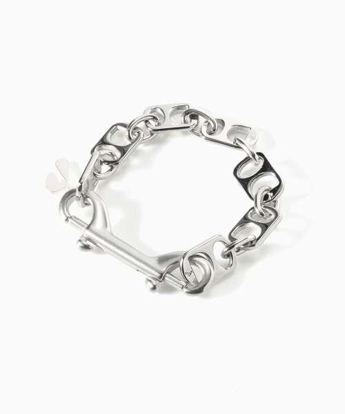HIDAKA(ヒダカ)の「HIDAKA / ヒダカ PULL TAB BRACELET(ブレスレット・メンズ・シルバー・LARGE/MEDIUM)」の2枚目の写真