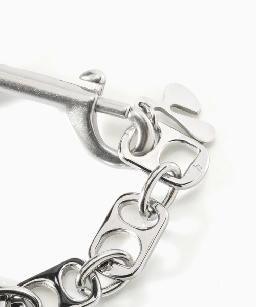 HIDAKA(ヒダカ)の「HIDAKA / ヒダカ PULL TAB BRACELET(ブレスレット・メンズ・シルバー・LARGE/MEDIUM)」の3枚目の写真