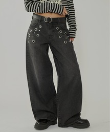 WHO'S WHO gallery | EYELET LOW RISE DENIM /アイレットローライズデニム(デニムパンツ)