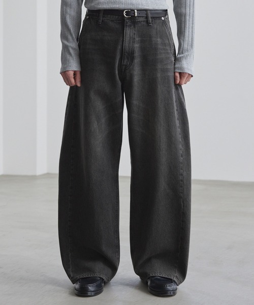 LUENNA（ルエナ）の「【LUENNA】Vintage Curve Denim Pants / ヴィンテージ カーブデニムパンツ（デニムパンツ・メンズ・ブルー/ブラック・L/M/S）」の9枚目の写真