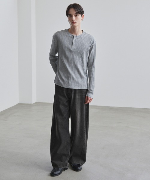 LUENNA（ルエナ）の「【LUENNA】Vintage Curve Denim Pants / ヴィンテージ カーブデニムパンツ（デニムパンツ・メンズ・ブルー/ブラック・L/M/S）」の14枚目の写真