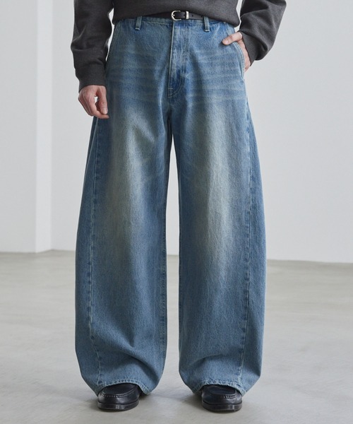 LUENNA（ルエナ）の「【LUENNA】Vintage Curve Denim Pants / ヴィンテージ カーブデニムパンツ（デニムパンツ・メンズ・ブルー/ブラック・L/M/S）」の18枚目の写真