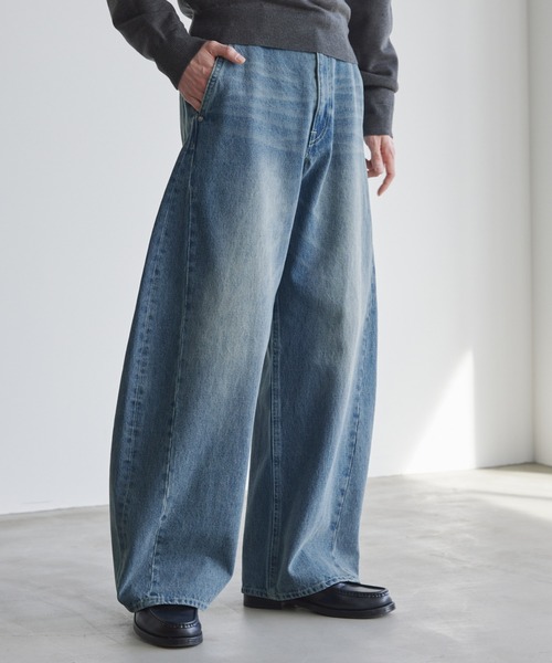 LUENNA（ルエナ）の「【LUENNA】Vintage Curve Denim Pants / ヴィンテージ カーブデニムパンツ（デニムパンツ・メンズ・ブルー/ブラック・L/M/S）」の21枚目の写真