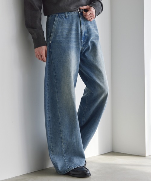 LUENNA（ルエナ）の「【LUENNA】Vintage Curve Denim Pants / ヴィンテージ カーブデニムパンツ（デニムパンツ・メンズ・ブルー/ブラック・L/M/S）」の22枚目の写真