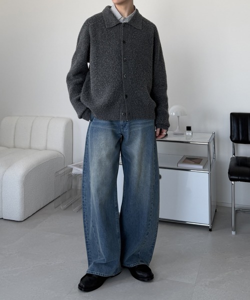 LUENNA】Vintage Curve Denim Pants / ヴィンテージ カーブデニム