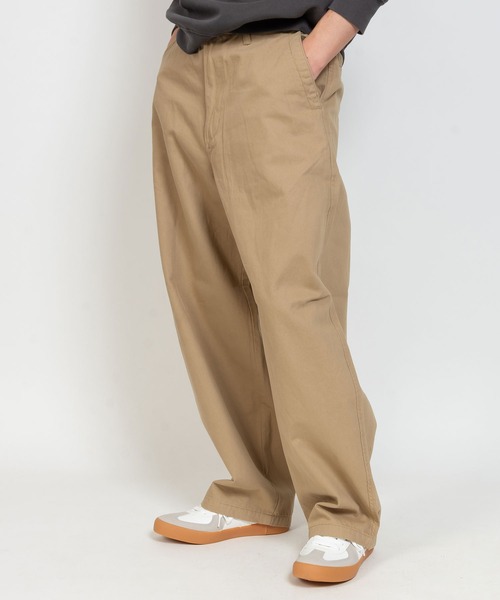 HANES(ヘインズ)の「ノータック ワイドフィット チノパンツ(チノパンツ・メンズ・ベージュ/ブラック/カーキ・S/M/L/LL)」の8枚目の写真