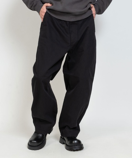 HANES(ヘインズ)の「ノータック ワイドフィット チノパンツ(チノパンツ・メンズ・ベージュ/ブラック/カーキ・S/M/L/LL)」の5枚目の写真