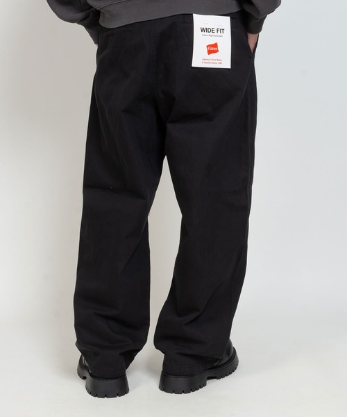 HANES(ヘインズ)の「ノータック ワイドフィット チノパンツ(チノパンツ・メンズ・ベージュ/ブラック/カーキ・S/M/L/LL)」の7枚目の写真