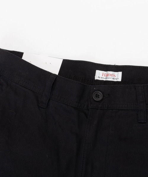 HANES(ヘインズ)の「ノータック ワイドフィット チノパンツ(チノパンツ・メンズ・ベージュ/ブラック/カーキ・S/M/L/LL)」の10枚目の写真