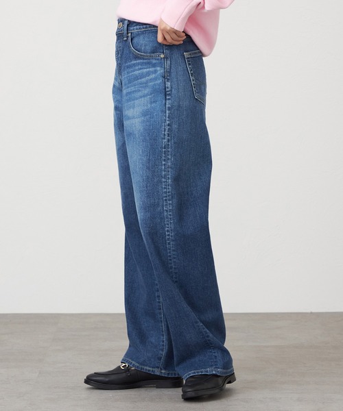 SOMETHING(サムシング)の「SOMETHING ELSA NOUVEAU LOOSE STRAIGHT/ルーズストレートデニムパンツ(デニムパンツ・レディース・ライトインディゴブルー/ブルー・X-SMALL/SMALL/MEDIUM/LARGE)」の7枚目の写真