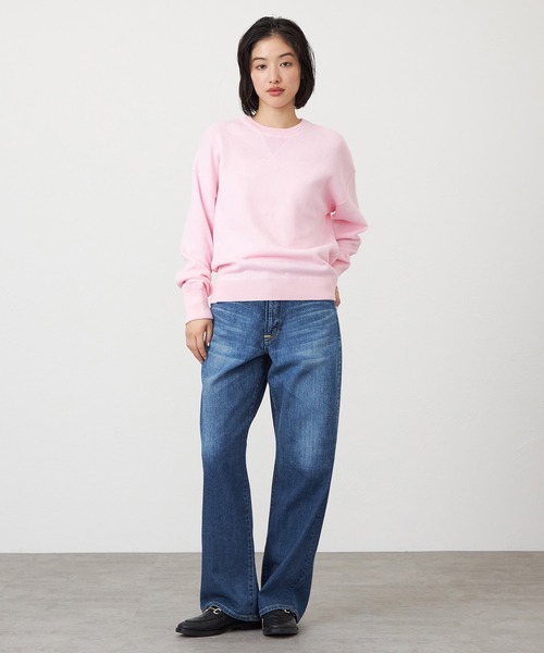 SOMETHING(サムシング)の「SOMETHING ELSA NOUVEAU LOOSE STRAIGHT/ルーズストレートデニムパンツ(デニムパンツ・レディース・ライトインディゴブルー/ブルー・X-SMALL/SMALL/MEDIUM/LARGE)」の18枚目の写真