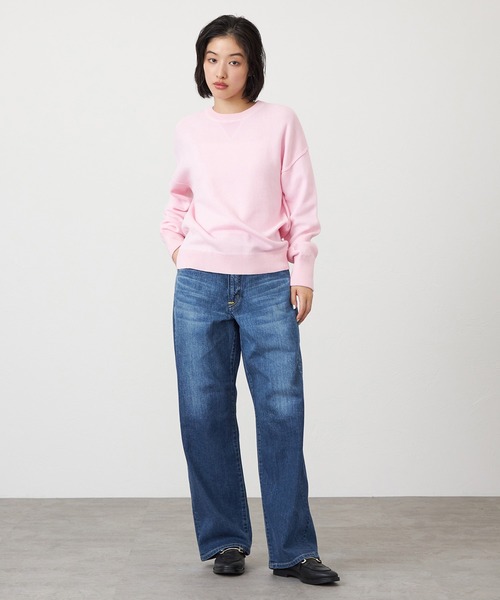 SOMETHING(サムシング)の「SOMETHING ELSA NOUVEAU LOOSE STRAIGHT/ルーズストレートデニムパンツ(デニムパンツ・レディース・ライトインディゴブルー/ブルー・X-SMALL/SMALL/MEDIUM/LARGE)」の19枚目の写真