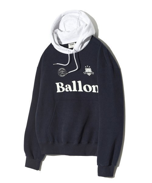 PIECEMAKER(ピースメーカー)の「MIXED OV HOODIE (NAVY)(パーカー・レディース・その他・L)」の2枚目の写真
