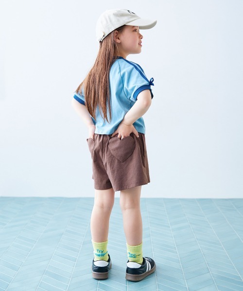devirock（デビロック）の「【イージーウォッシュ】乾燥機OK 防汚 ハートポケット ショートパンツ（その他パンツ・キッズ・ピンク系/ブラック/ブラウン系/チャコール/ブルー系・100cm/110cm/120cm/130cm/140cm/150cm/160cm）」の16枚目の写真
