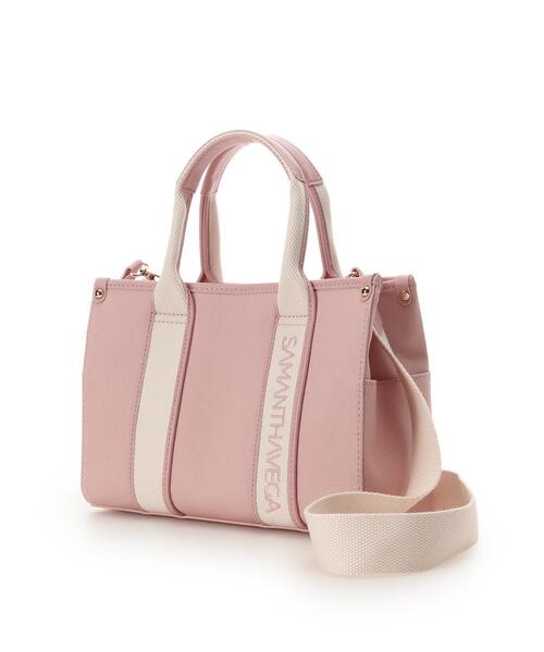 SAMANTHAVEGA(サマンサベガ)の「新色ロゴテープキャンバスハンドバッグ(小)(ハンドバッグ・レディース・グレー/ブラック/オフホワイト・FREE)」の22枚目の写真