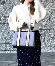 SAMANTHAVEGA | 新色ロゴテープキャンバスハンドバッグ(小)(ハンドバッグ)