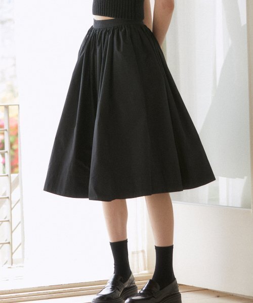 LARGO(ラルゴ)の「Pleats skirt (black)(スカート・レディース・その他・S/M)」の1枚目の写真