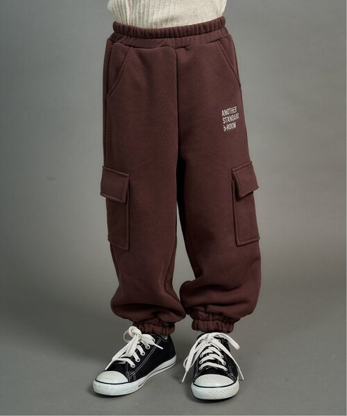 b・ROOM(ビールーム)の「【速乾裏毛】サイドポケットスウェットパンツ(その他パンツ・キッズ・ブルー系その他2/ダークブラウン/ホワイト系その他・100cm/110cm/120cm/130cm/140cm/150cm)」の2枚目の写真