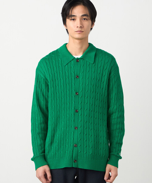 COMME CA ISM(コムサイズム)の「ケーブル柄 カーディガン(カーディガン/ボレロ・メンズ・ネイビー/グリーン/オフホワイト・LARGE/MEDIUM)」の12枚目の写真