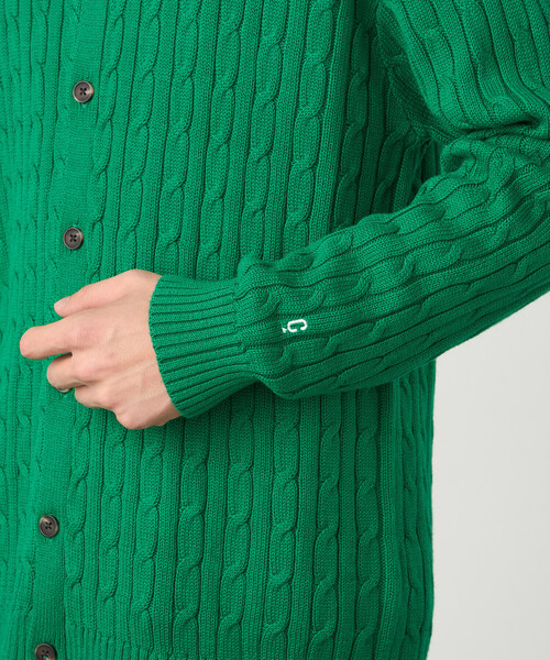 COMME CA ISM(コムサイズム)の「ケーブル柄 カーディガン(カーディガン/ボレロ・メンズ・ネイビー/グリーン/オフホワイト・LARGE/MEDIUM)」の16枚目の写真