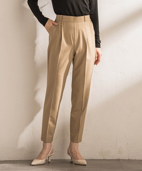 LAUTREAMONT（ロートレアモン）の「【WEB限定】美シルエット裏起毛ストレッチパンツ≪13号あり/毛玉防止≫（その他パンツ・レディース・ブラック/キャメル/ボルドー/チャコールグレー・7号/9号/11号）」の5枚目の写真